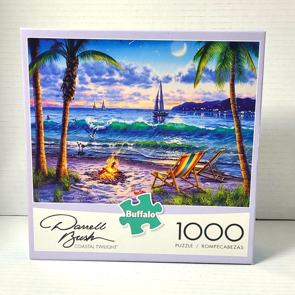 Buffalo Games & Puzzles Other - Buffalo Coastal Twilight 1000 pieces Puzzle w/Poster #91210